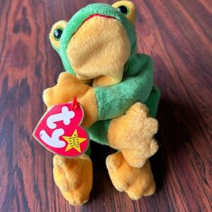 Ty Beanie Baby ‘Smoochy’ The Frog (Retired 1997) Tag Errors Rare Collectible